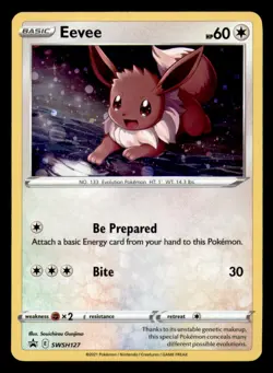 Eevee SWSH127 Holo Promo Sword & Shield Promo Pokemon Near Mint - Image 1