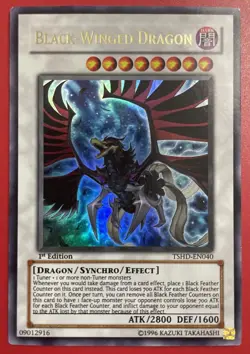 Yugioh Black-Winged Dragon TSHD-EN040 - The Shining Darkness 1st Edition - Image 3