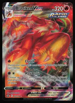 2021 SWORD & SHIELD - CHILLING REIGN BLAZIKEN VMAX VMAX/RARE HOLO VMAX #21 - Image 1