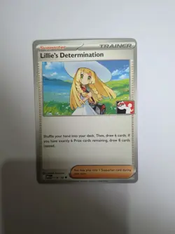 Pokemon TCG Lillie’s Determination Prize Pack 119/132 Non-Holo Play! Stamp - Image 1