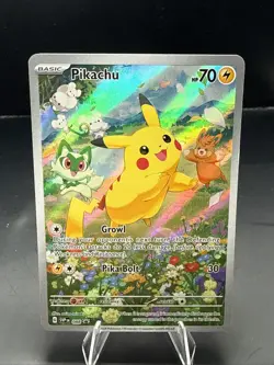 Pokemon TCG Pikachu SV: Scarlet & Violet Promo 088 Full Art Holo - Image 1