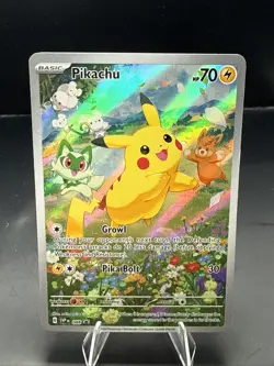 Pokemon TCG Pikachu SV: Scarlet & Violet Promo 088 Full Art Holo - Image 2