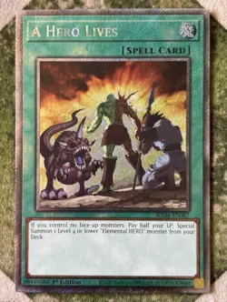 YuGiOh A HERO LIVES Platinum Secret Rare RA04-EN087 - Image 2