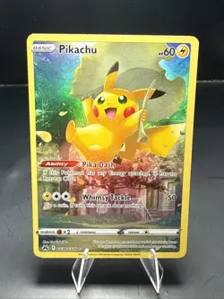 Pokemon Pikachu GG30/GG70 Crown Zenith Galarian Gallery Full Art Holo Ultra Rare - Image 1
