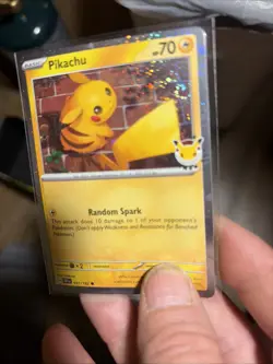 DOUBLE SWIRL 🌀 Pikachu 051 /162 2026 Pokemon Day 30th Anniversary Promo Cosmos - Image 1