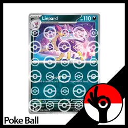 Pokemon TCG: White Flare - PokeBall Reverse Holo - 056/086 - Liepard - Image 1