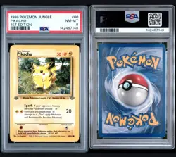 1999 PIKACHU #60 (1ST EDITION) POKEMON JUNGLE. PSA 8 - Image 3