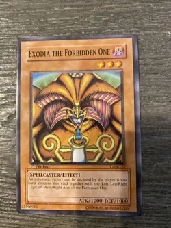 YuGiOh Exodia the Forbidden One LOB-121 LOB-123 LOB-124 1st Edition Set English - Image 5