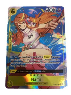 One Piece TCG Nami OP08-106 Alt Art Parallel Two Legends English Mint - Image 1