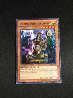 Yugioh Helping Robo For Combat BP02-EN019 1st Edition Mosaic Rare NM - Image 1