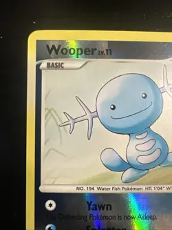 Wooper 118/132 Reverse Holo Secret Wonders Pokemon Card LP - Image 3