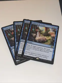 CURSE OF THE SWINE X4 Tarkir: Dragonstorm Commander Magic MTG MINT CARD - Image 1