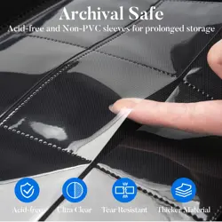 Premium 9 Pocket Card Binder for 540 Cards Fabmaker PU Cover Trading Card - Image 4