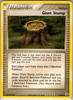 Giant Stump 75/92 Non Holo Legend Maker - Pokemon Card - NM - Image 1