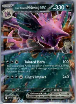 Team Rocket's Nidoking ex 217 SV: Scarlet & Violet Promo - Pokemon Card - NM - Image 1