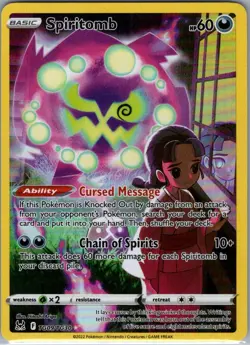 Spiritomb TG09/TG30 SWSH11: Lost Origin Trainer Gallery - Pokemon Card - NM - Image 1