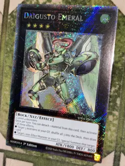 YuGiOh DAIGUSTO EMERAL Platinum Secret Rare RA04-EN163 - Image 1