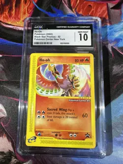 Ho-Oh Pokemon Center New York Black Star Promo #52 CGC 10 Gem Mint - Image 1