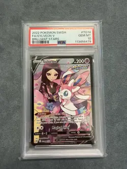 2022 POKEMON SWSH FA/SYLVEON V BRILLIANT STARS #TG14 GEM MT PSA 10 - Image 1