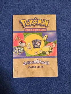 Vintage 1990's Pokemon Trading Card Game Card List - Image 1