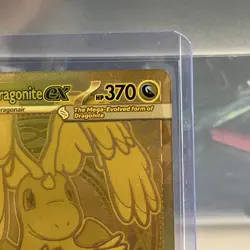 Mega Dragonite Ex 295/217 GOLD HYPER RARE POKEMON ASCENDED HEROES - Image 3