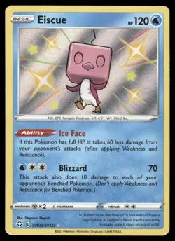 Pokemon Cards Eiscue SV035/SV122 Shining Fates Shiny Rare NM - Image 1