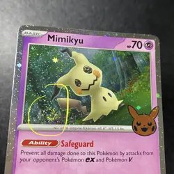 Mimikyu 037/091 Trick or Trade Cosmo Holo 2024 Pokemon TCG -with Swirl -Mint #3 - Image 1