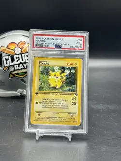 Pokemon Pikachu [W Stamped] 60/64 Wotc Promo 1st ED Stamped Promo PSA 9 (CBMH) - Image 1