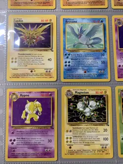 Pokemon TCG Fossil Set Non Holo Rare Binder Page Lot - WOTC VTG 1999 - Image 5