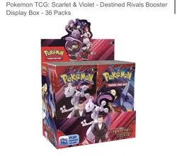 Pokemon TCG Destined Rivals Booster Box 36 Packs Factory Sealed - Image 1