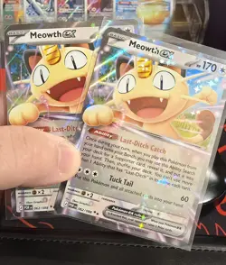 Pokemon TCG Perfect Order Meowth ex 062/088 x2 - Image 1