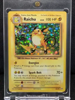 Raichu 36/108 Holo Rare Evolutions Pokemon Holo NM - Image 1