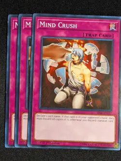 Yugioh 3x Mind Crush SR06-EN037 1st Edition Common LP - Image 1