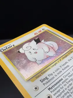 Pokemon Clefairy Holo Card 5/102 WOTC 1999 Vintage Base Set MP - Image 3
