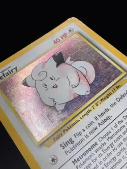 Pokemon Clefairy Holo Card 5/102 WOTC 1999 Vintage Base Set MP - Image 4