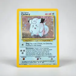 Clefairy 5/102 Holo Pokemon Card – Base Set 1999 WOTC Vintage Rare - Image 1