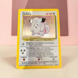 Clefairy 5/102 Holo Pokemon Card – Base Set 1999 WOTC Vintage Rare - Image 1