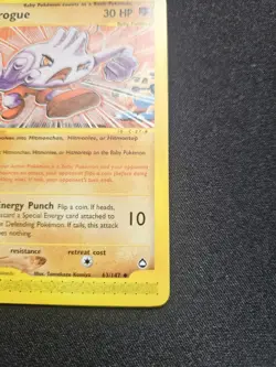 Pokemon Tyrogue 63/147 E-Series Aquapolis Set LP Condition - Image 4