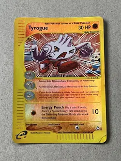 Pokemon Card Tyrogue 63/147 Aquapolis Set Reverse Holo - Image 1