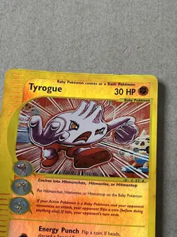 Pokemon Card Tyrogue 63/147 Aquapolis Set Reverse Holo - Image 5