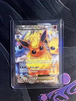 Pokemon TCG Flareon EX Generations Ultra Rare Full Art Holo Card RC28/RC32 - Image 1