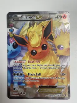 Pokemon TCG Flareon EX Full Art Holo Ultra Rare RC28/RC32 Generations - Image 1