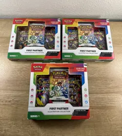 Pokemon First Partner Illustration Collection Series 1 Lot x3 *READ DESC* SEALED - Image 2