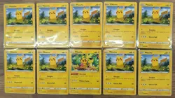 10x Pikachu Card Lot – 9x 049/203 Evolving Skies + 1x 052/196 Lost Origin NM - Image 1