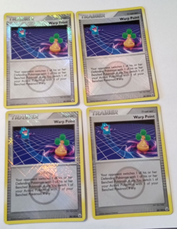 4 BRAND NEW POKEMON TRAINER WARP POINT CARDS HOLO 88/ 100 - Image 1