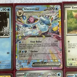 Pokemon Cards Bundle of 6 Glaceon ex Eevee Pikachu Articuno + More Job Lot - Image 2