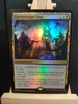 Barrensteppe Siege FOIL - Tarkir Dragonstorm - Rare - NM (see pics) MTG - Image 1
