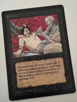 Magic the Gathering MTG Beta Sacrifice NM- (Beta Bob) - Image 1