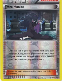 HEX MANIAC REVERSE HOLO POKEMON XY ANCIENT ORIGINS - Image 1