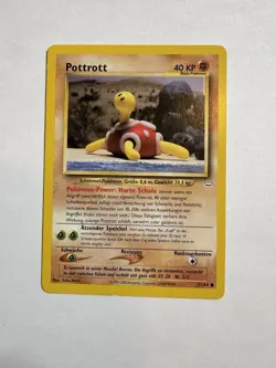 Pokemon [GERMAN] SHUCKLE 51/64 Common Unlimited Neo Revelation Set 2000 LP - Image 1